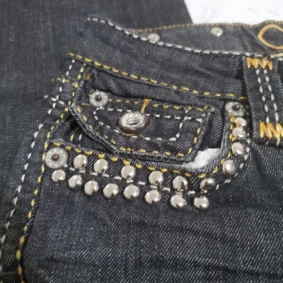 Coogi Embellished Dark Jeans Size 7/8 - Picture 5 of 10